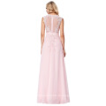 Grace Karin elegante ärmellose schiere Mieder Chiffon lange rosa Abendkleider Party Kleider 8 Größe US 2 ~ 16 GK000141-1